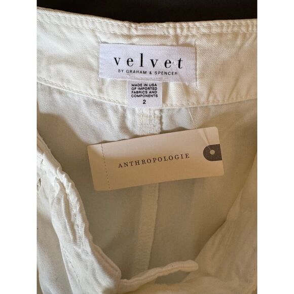 NWT Velvet‎ Anthropologie Cream Ivory Pants size 2 - Picture 4 of 5